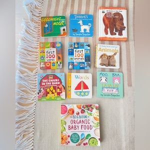 Children’s Books. Lot of 10. Books for Baby. Organic Baby Food Book.